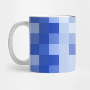 Mosaic of Abstract Blue Triangle Mug